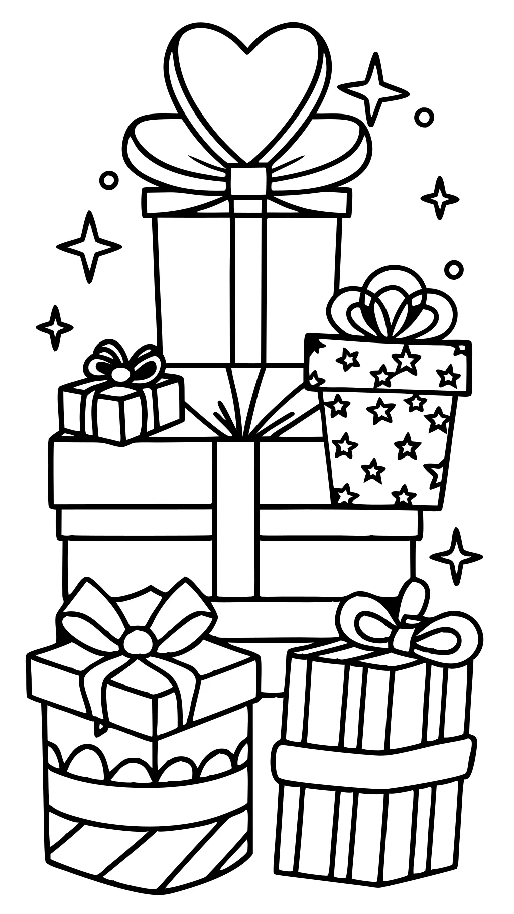 gifts coloring pages